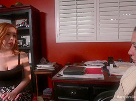 Slutty redhead in first gang bang 18 and ready to go