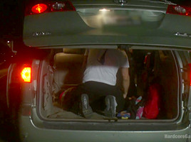 Slutty redhead in first gang bang 18 and ready to go