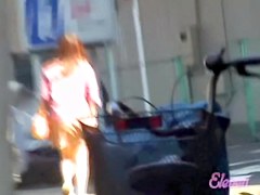 Small bombshell gets totally revealed in the public while going home