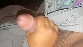 Sneaking Giving Him a Handjob