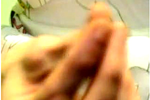 Solo Tgirl dildoing her ass and stroking cock