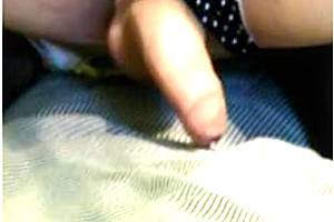 Solo Tgirl dildoing her ass and stroking cock