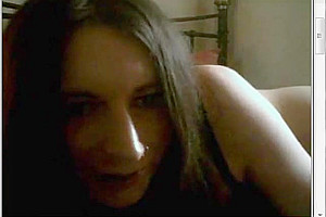 Solo brunette self-pollution