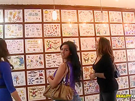 Some fun at the local tattoo shop
