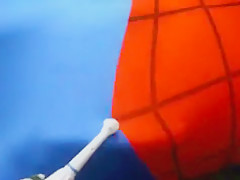 Spiderman Lycra Bondage Crush