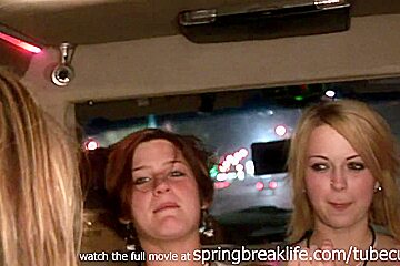 SpringBreakLife Video: Limo Ride With Hot Chicks
