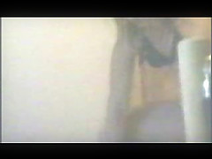 Spy on 20yo with small tits changing
