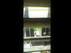 Spying on Chubby College Girl taking a loud Dump