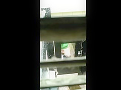 Spying on Chubby College Girl taking a loud Dump