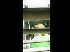Spying on Chubby College Girl taking a loud Dump