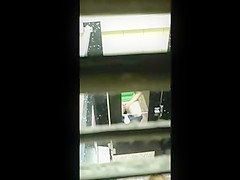 Spying on Chubby College Girl taking a loud Dump
