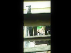 Spying on Chubby College Girl taking a loud Dump