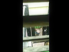 Spying on Chubby College Girl taking a loud Dump