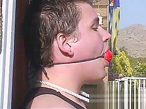 Stacked raven-haired bombshell in a costume has some fun wit