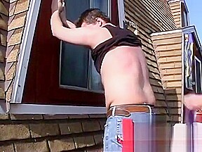 Stacked raven-haired bombshell in a costume has some fun wit