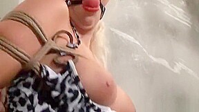 Standing Strappado Ballgagged