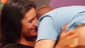 Steamy swinger couple engages in some pre party action to release the tension