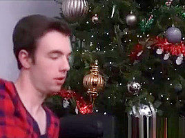 Step daddy and Twink waiting for Santa