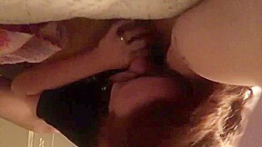 Step daddy's submissive slut deep throats BBC