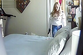 Step daughter Caught In Step moms Bedroom