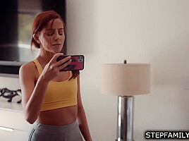 Stepdad spitting in stepdaughters mouth before fucking her