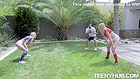 Stepsister Football Fuckers With Kenna James And Charlotte Sins