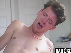 Stepson Bottoming His Much Older Stepdaddy While Alone At Home - Dadcreepy 8 Min