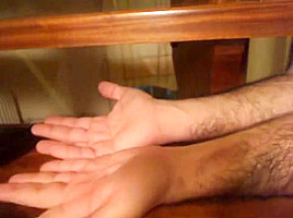 Stiletto Pumps Tramples hand closeup