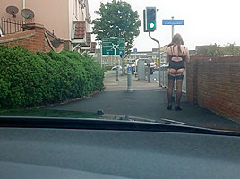 Stocking flash in public places