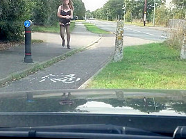Stocking flash in public places
