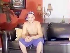 Straight stud Jason unloads hot jets of cum all over