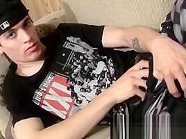 Straight thug Alex Rikers gives his fat dick a good time