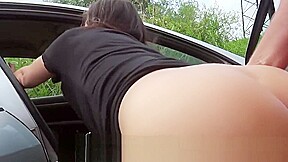 Stranded teen 18+ Cutie Bangs Huge Dick Outdoor
