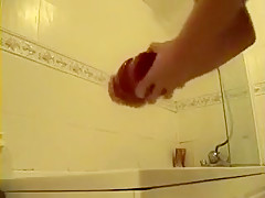 Stretching my ass on a giant butt plug