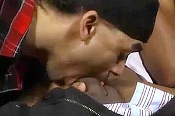 Stud masturbates and cums all over his lover's hot face