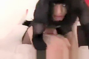 Suck TS cock in bed