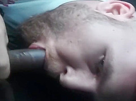 Sucking BBC in his car while he smokes a blunt