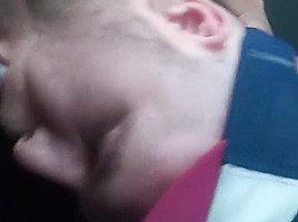 Sucking BBC in his car while he smokes a blunt