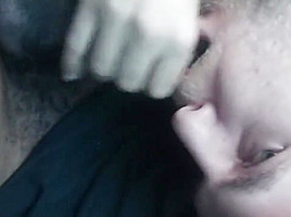 Sucking BBC in his car while he smokes a blunt