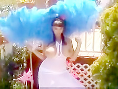 Summer Cummings Outdoor Feather Titfuck