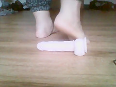 Super Thick BBW Crushing Dildo Wih Sexy Feet