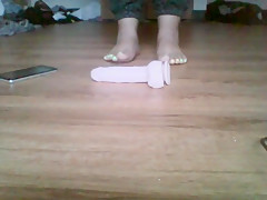 Super Thick BBW Crushing Dildo Wih Sexy Feet