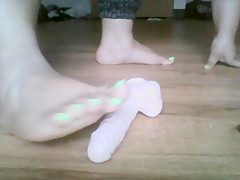 Super Thick BBW Crushing Dildo Wih Sexy Feet