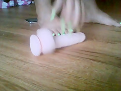 Super Thick BBW Crushing Dildo Wih Sexy Feet