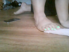 Super Thick BBW Crushing Dildo Wih Sexy Feet