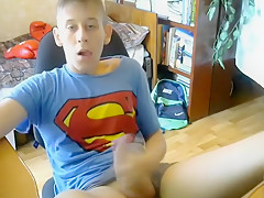 Superman Is Blond And Smooth Wanker