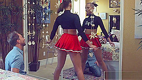 TEENFIDELITY Cute Cheerleader Liza Rowe Shakes Her Pom Poms