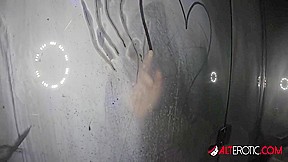 Tattooed Blonde Fucks A Toy In The Shower With Adalind Gray