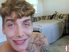Tattooed Boy Performs Expert Raw Pov