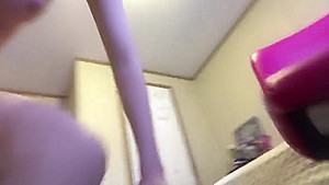 Teasing and fucking tooth brush